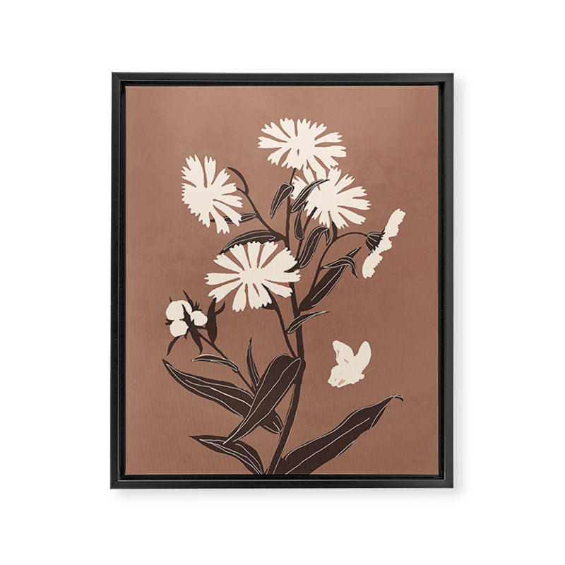 Abstract Flowers 16 Framed Canvas Print Gallery Image 6