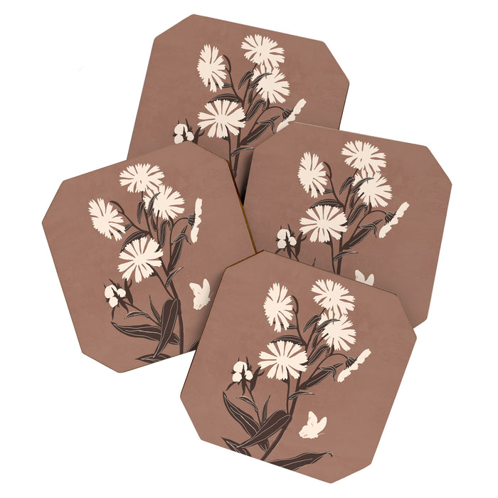 Abstract Flowers 16 Coaster Gallery Image 1