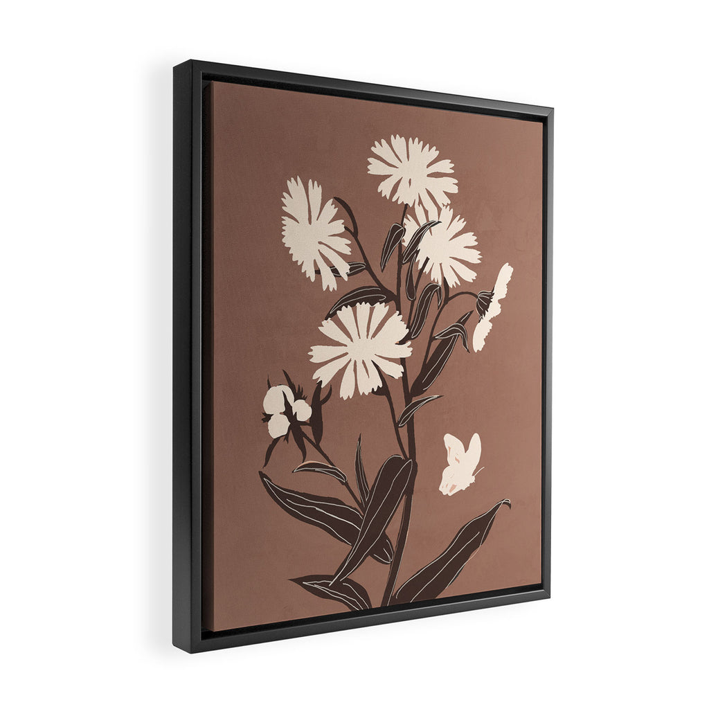 Abstract Flowers 16 Framed Canvas Print Gallery Image 2