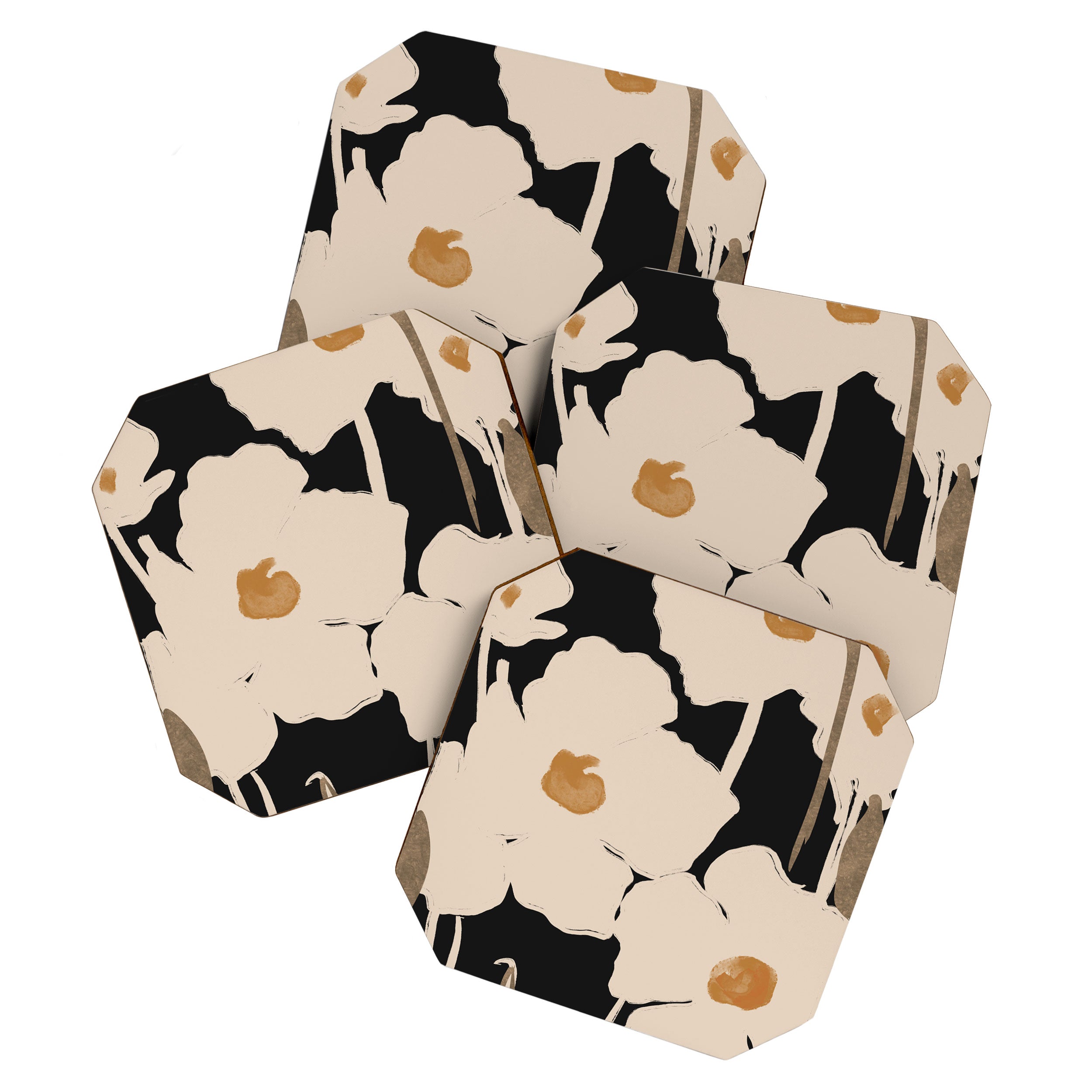 Abstract Flowers 2 Coaster Gallery Image 1