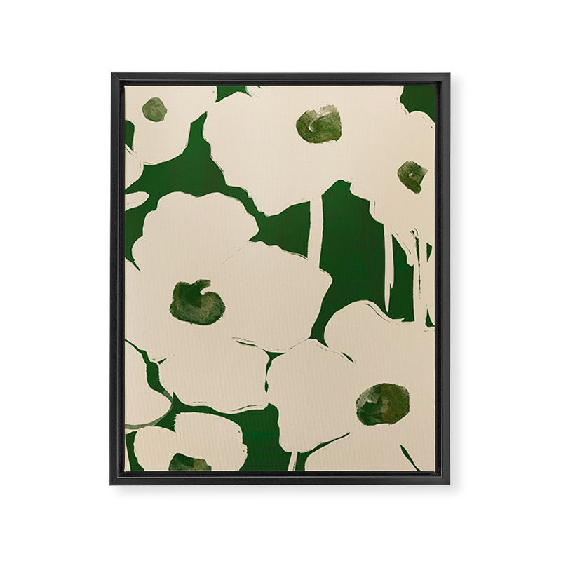 Abstract Flowers 3 Framed Canvas Print Gallery Image 6