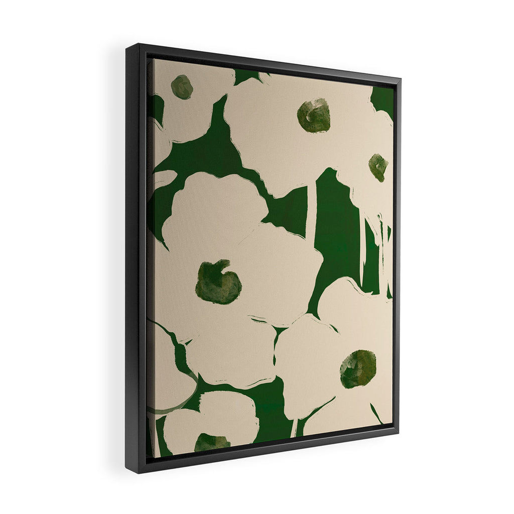 Abstract Flowers 3 Framed Canvas Print Gallery Image 2