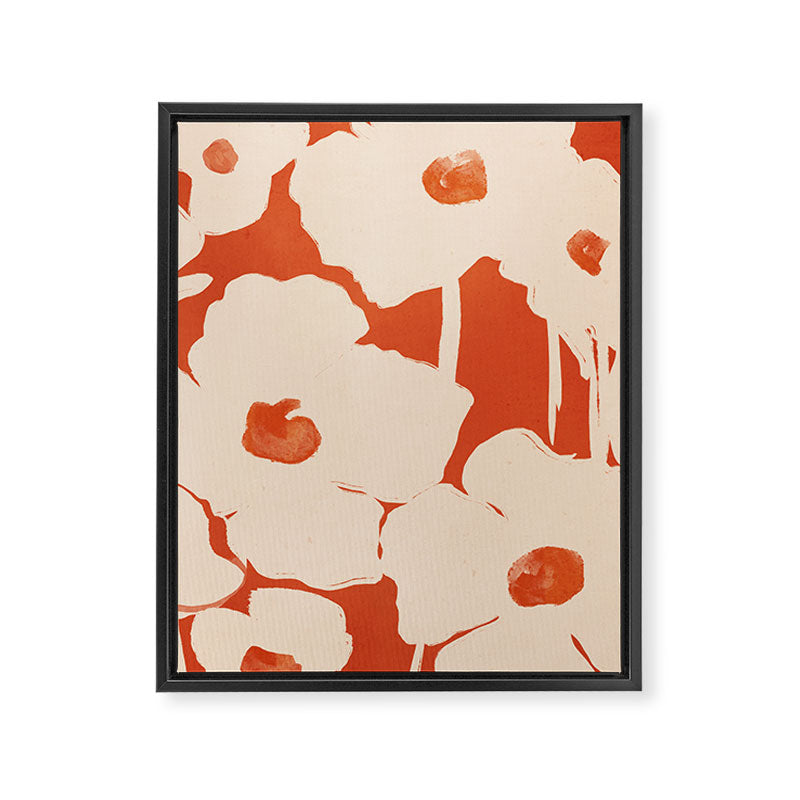 Abstract Flowers 4 Framed Canvas Print Gallery Image 6