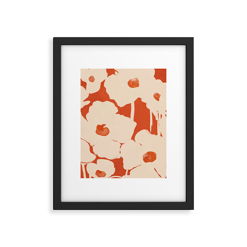 Abstract Flowers 4 Framed Art Print Gallery Image 4