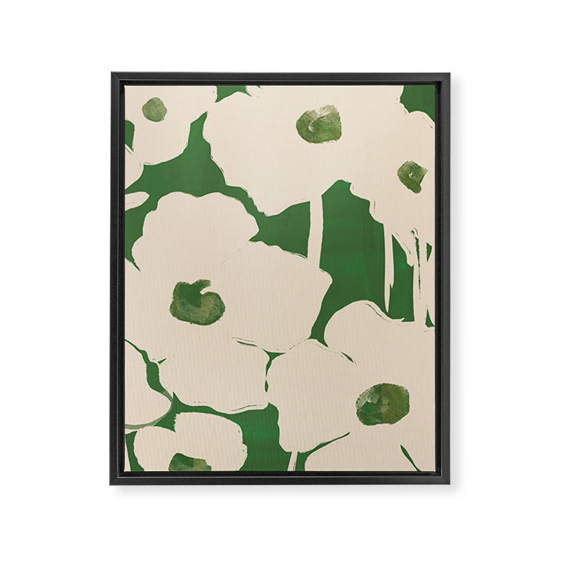 Abstract Flowers 5 Framed Canvas Print Gallery Image 6