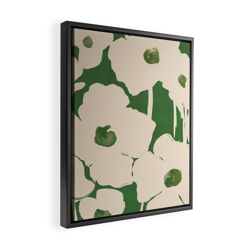 Abstract Flowers 5 Framed Canvas Print Gallery Image 2