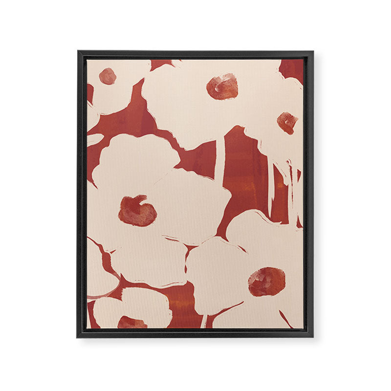 Abstract Flowers 6 Framed Canvas Print Gallery Image 6