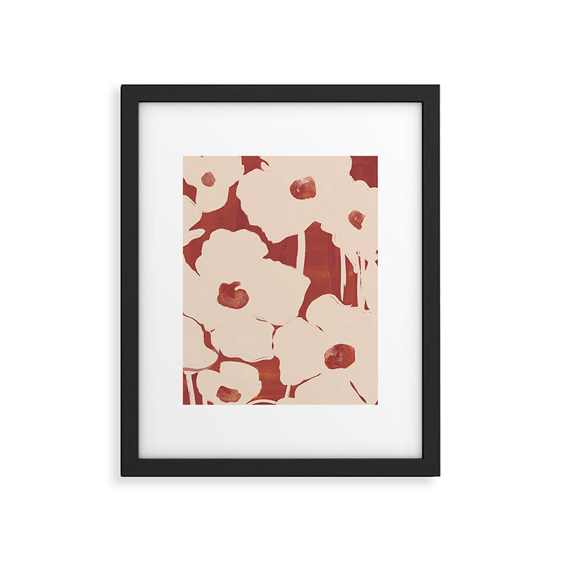Abstract Flowers 6 Framed Art Print Gallery Image 5