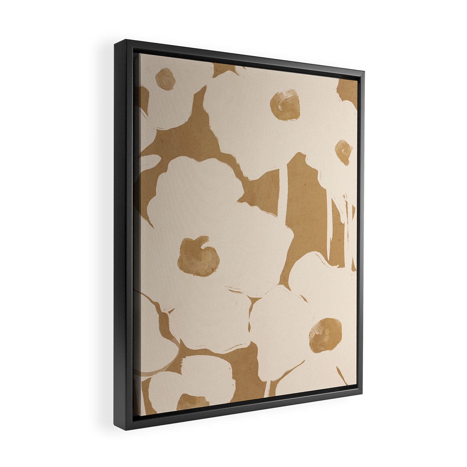 Abstract Flowers 7 Framed Canvas Print Gallery Image 2