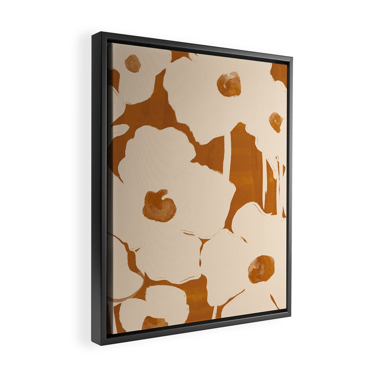 Abstract Flowers 8 Framed Canvas Print Gallery Image 2
