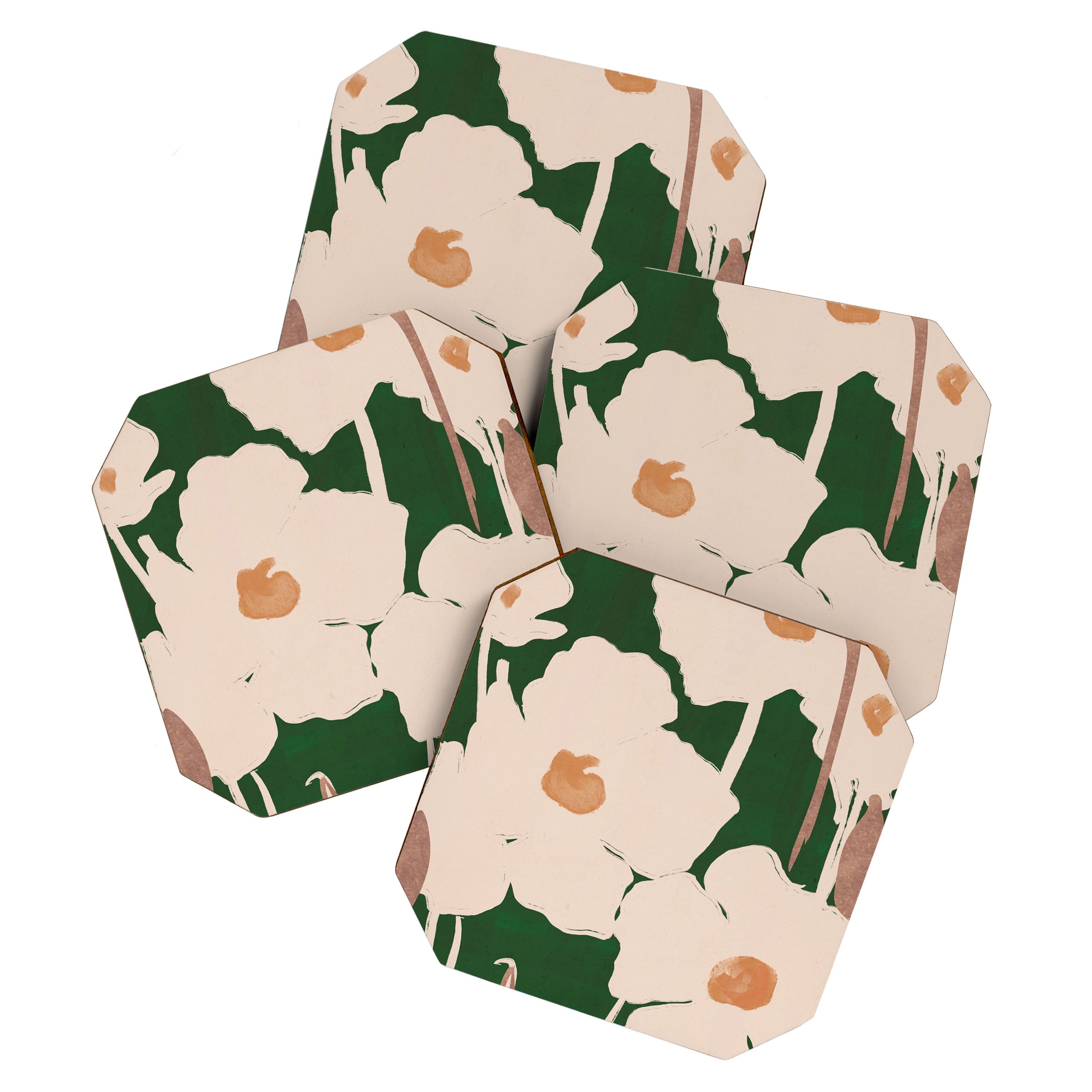 Abstract Flowers 9 Coaster Gallery Image 1