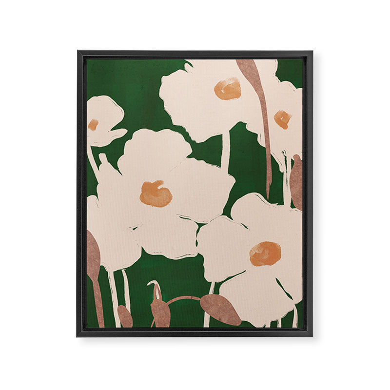 Abstract Flowers 9 Framed Canvas Print Gallery Image 6