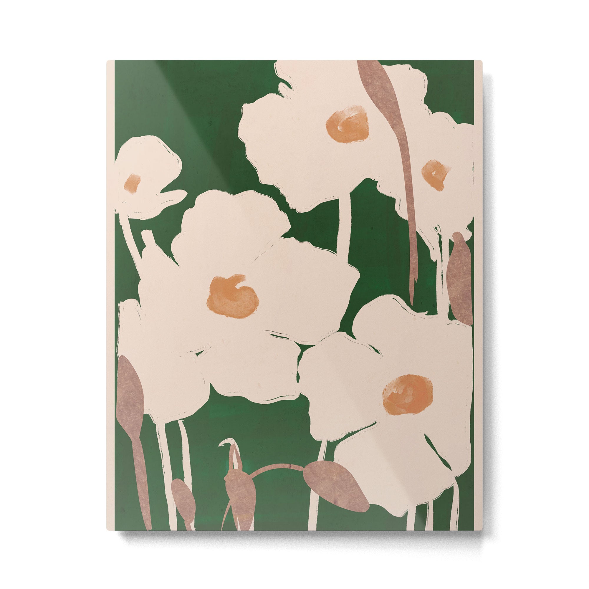 Abstract Flowers 9 Metal Print Gallery Image 4