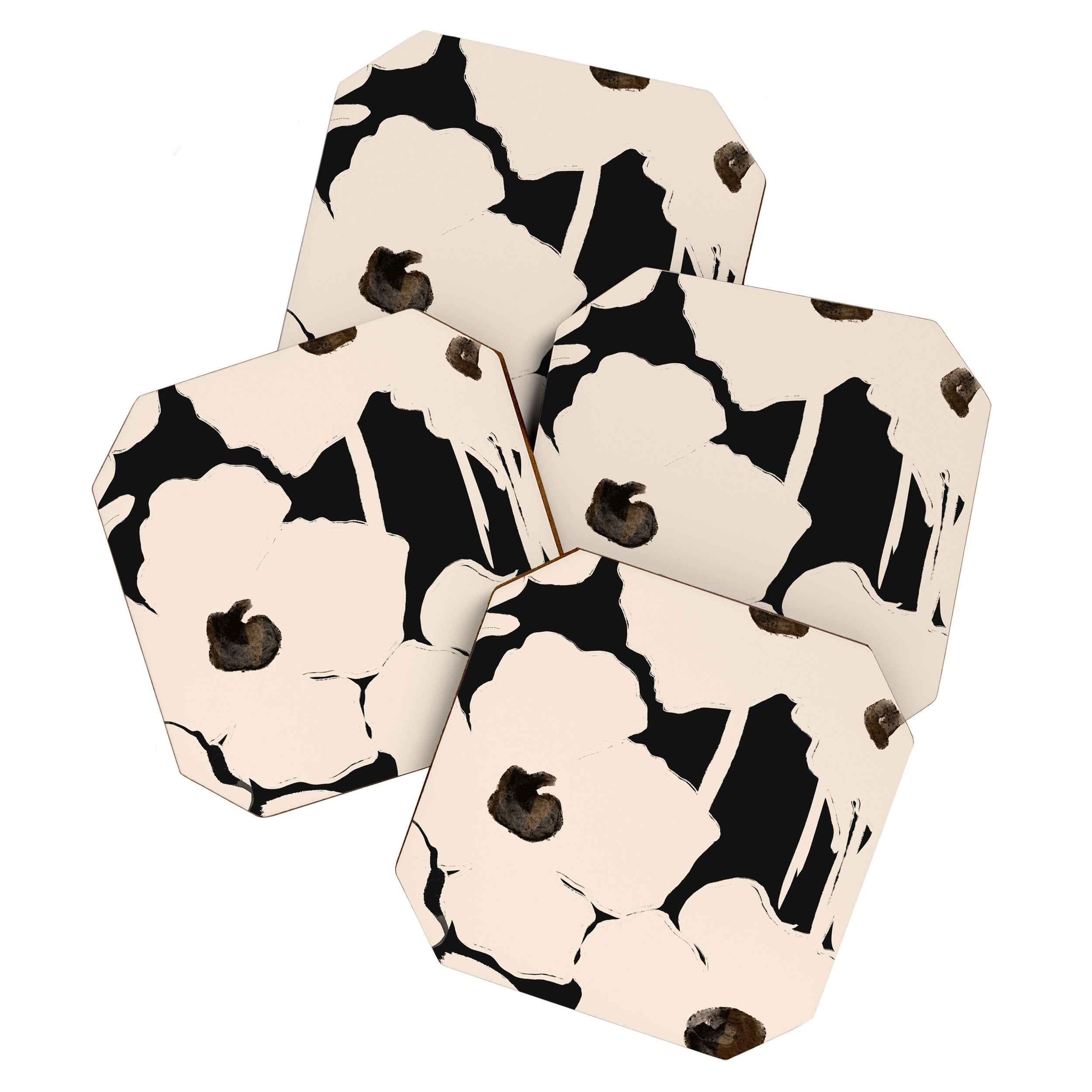 Abstract Flowers Coaster Gallery Image 1