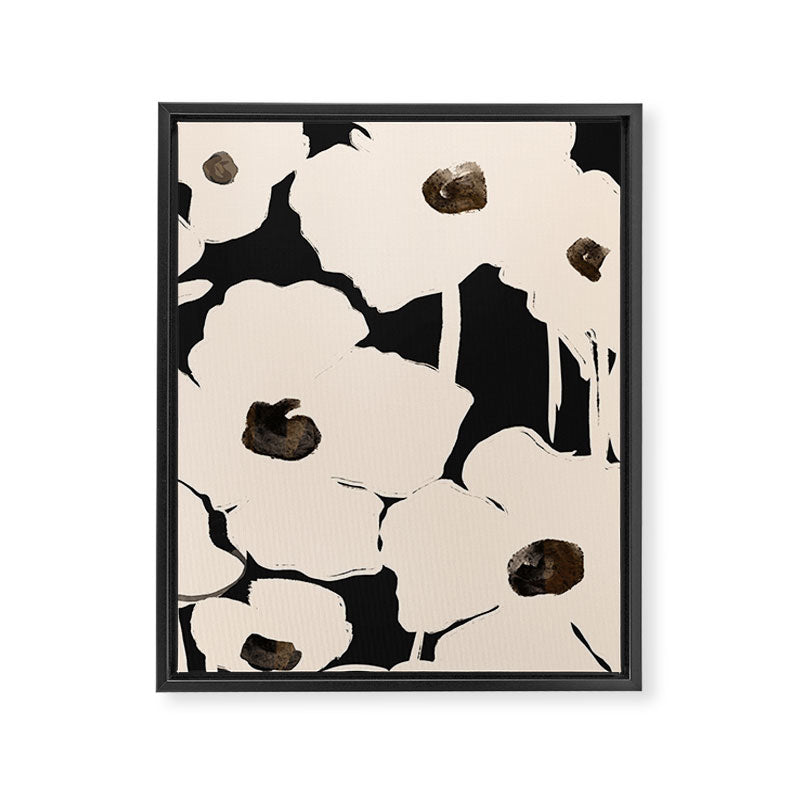 Abstract Flowers Framed Canvas Print Gallery Image 6