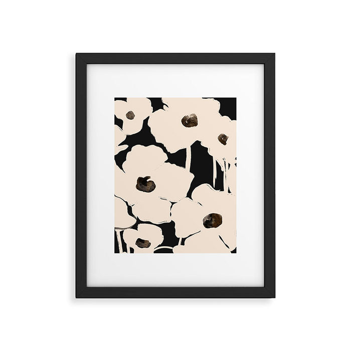 Abstract Flowers Framed Art Print Gallery Image 1