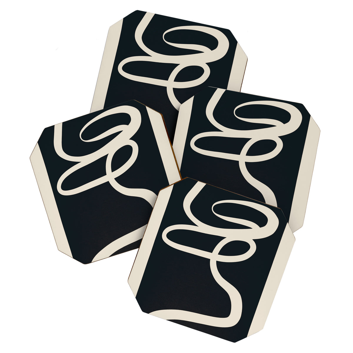 Abstract Line 16 Coaster Gallery Image 1