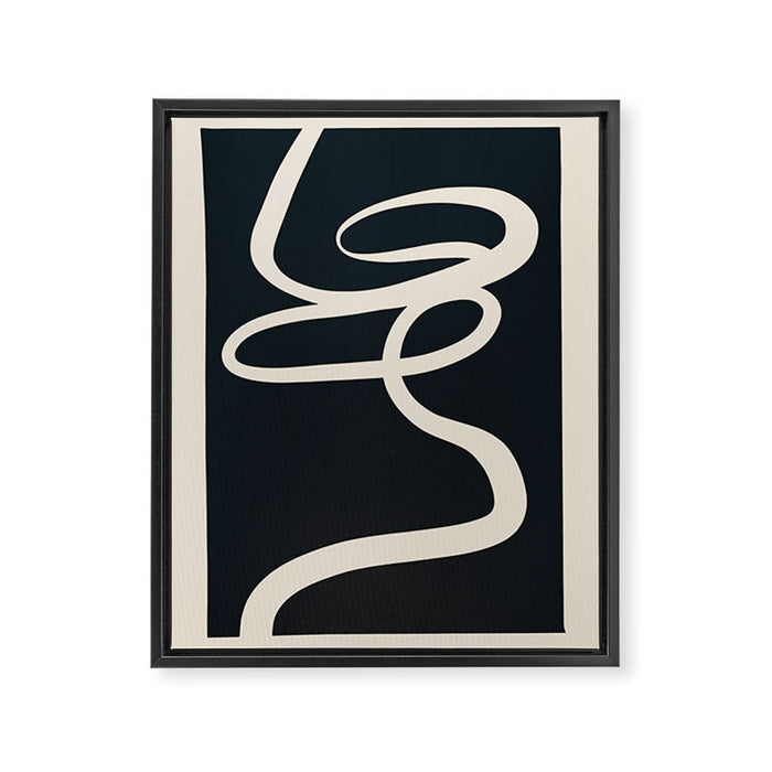 Abstract Line 16 Framed Canvas Print Gallery Image 1