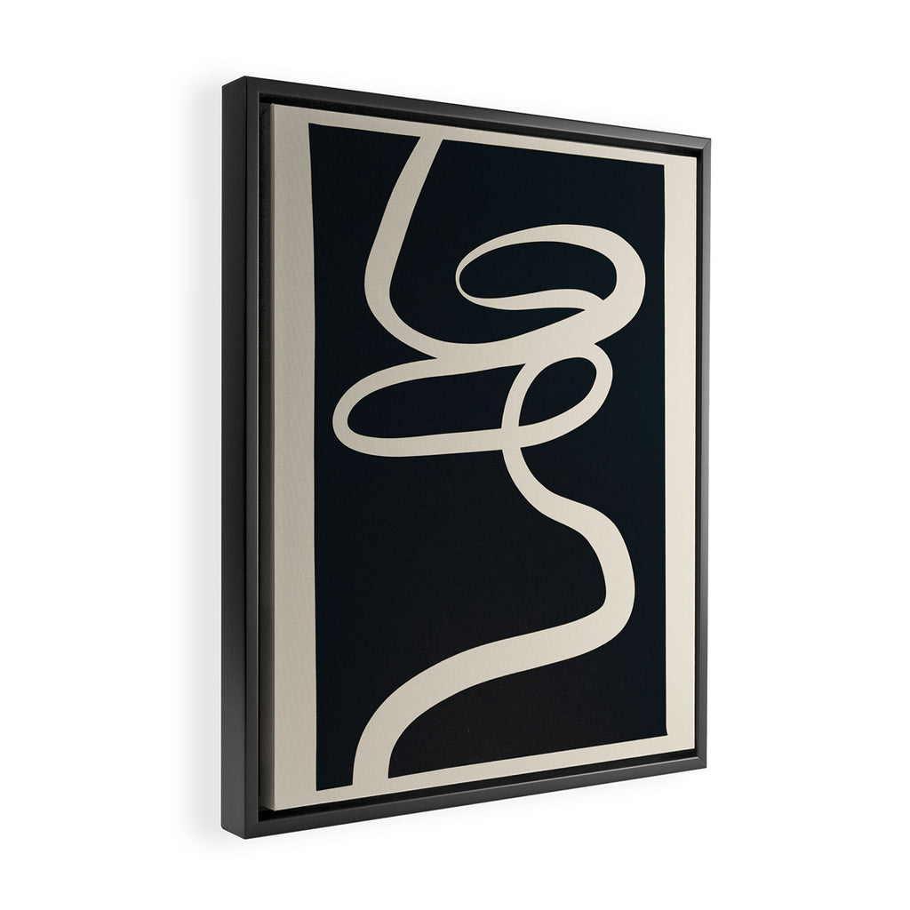 Abstract Line 16 Framed Canvas Print Gallery Image 2