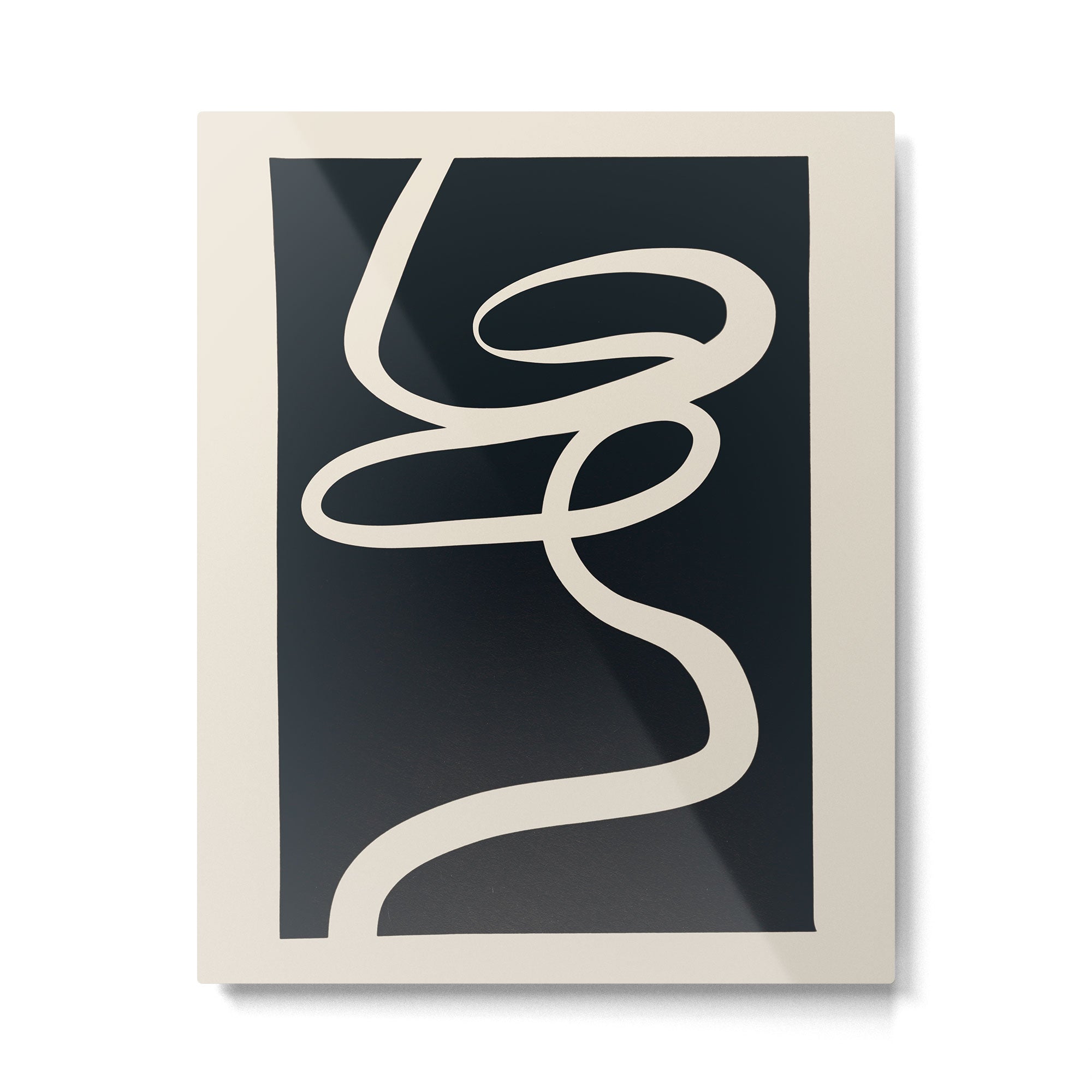 Abstract Line 16 Metal Print Gallery Image 4