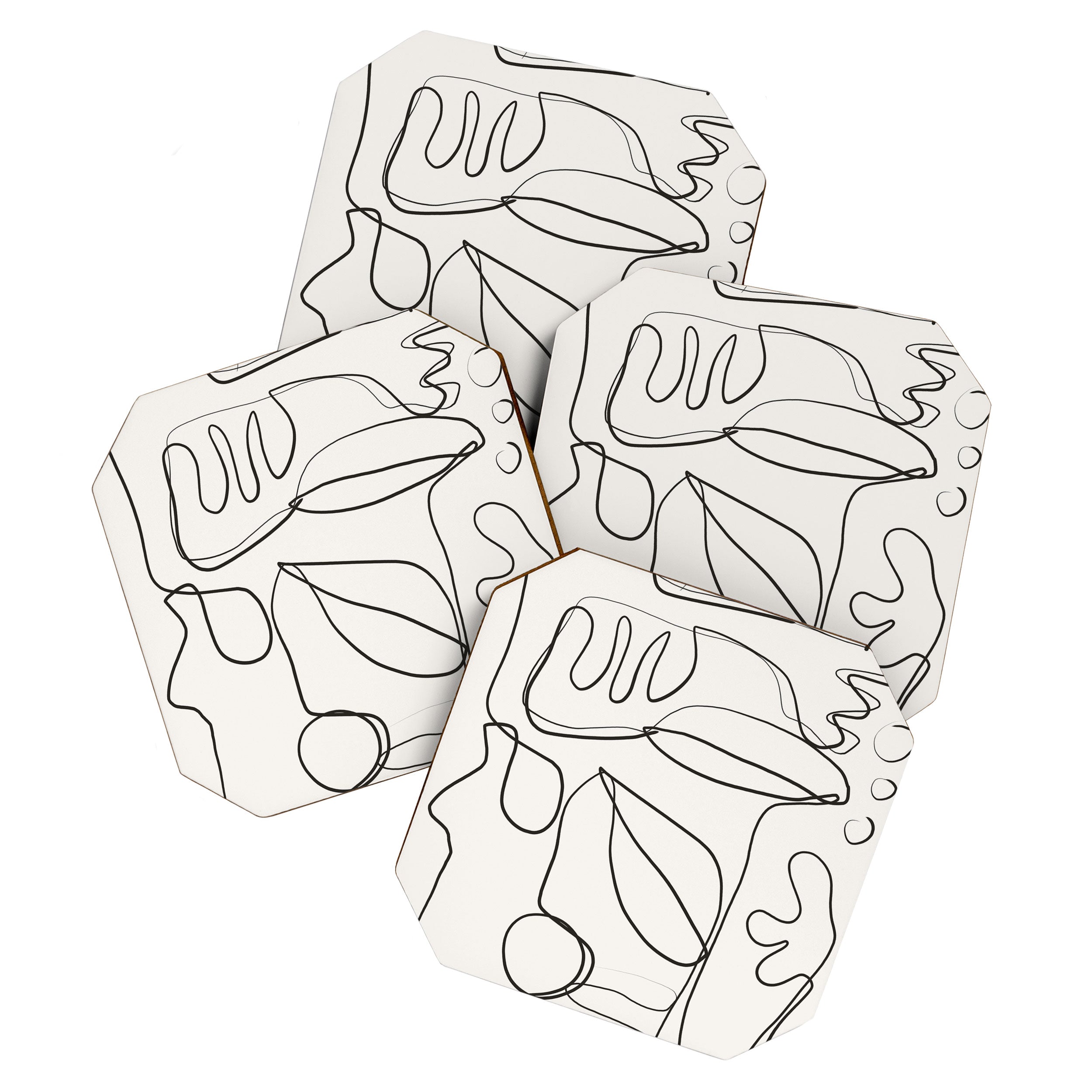 Abstract line art 10 Coaster Gallery Image 1