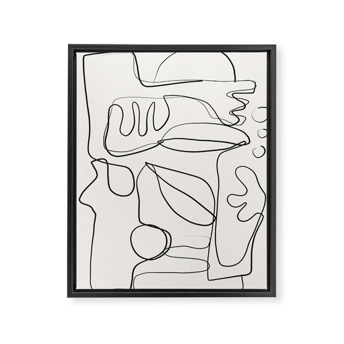 Abstract line art 10 Framed Canvas Print Gallery Image 1