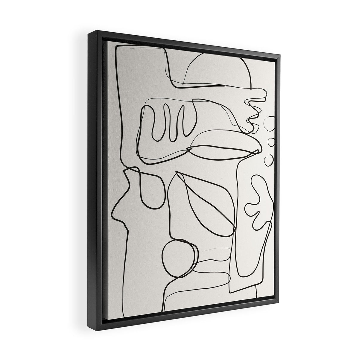 Abstract line art 10 Framed Canvas Print Gallery Image 2