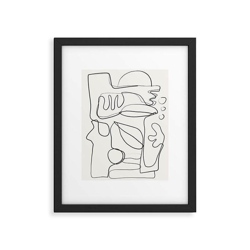 Abstract line art 10 Framed Art Print Gallery Image 5