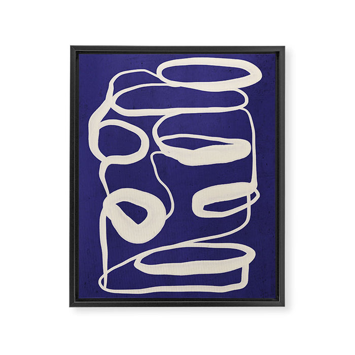 Abstract line art 100 Framed Canvas Print Gallery Image 1