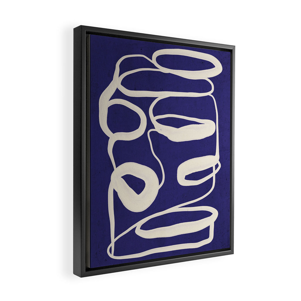 Abstract line art 100 Framed Canvas Print Gallery Image 2