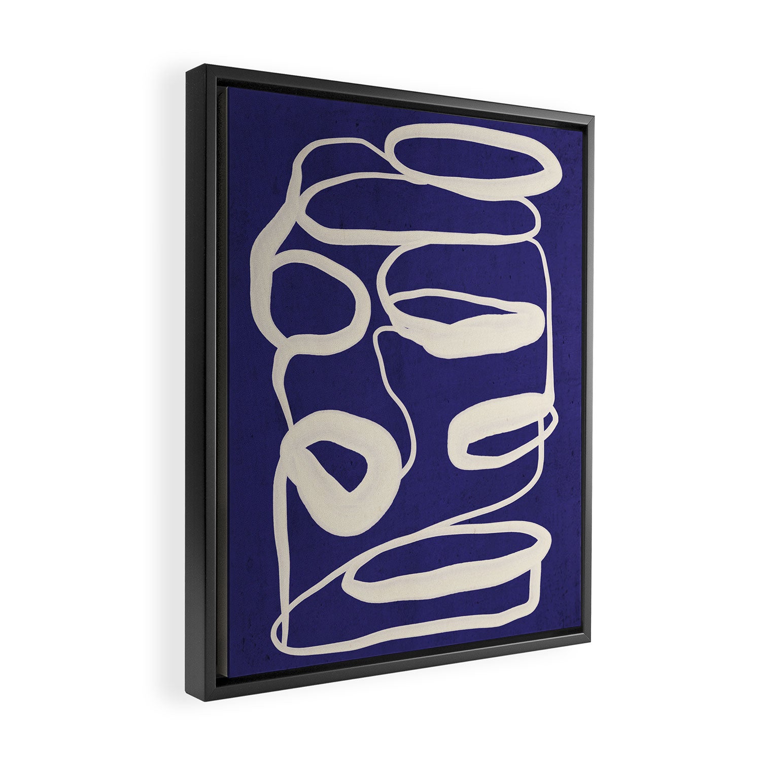 Abstract line art 100 Framed Canvas Print Gallery Image 2