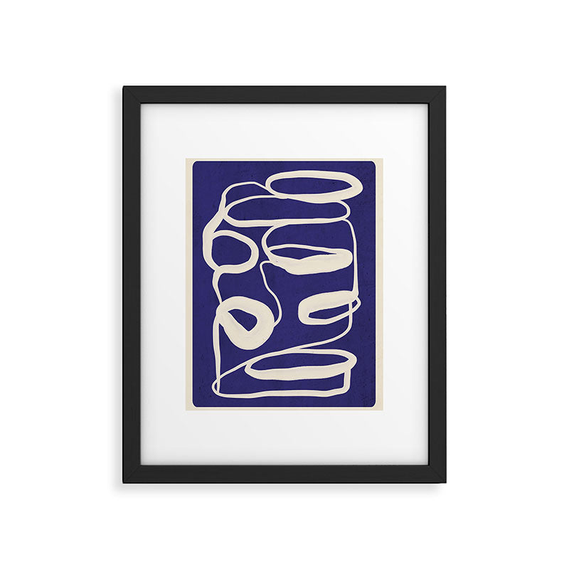 Abstract line art 100 Framed Art Print Gallery Image 5