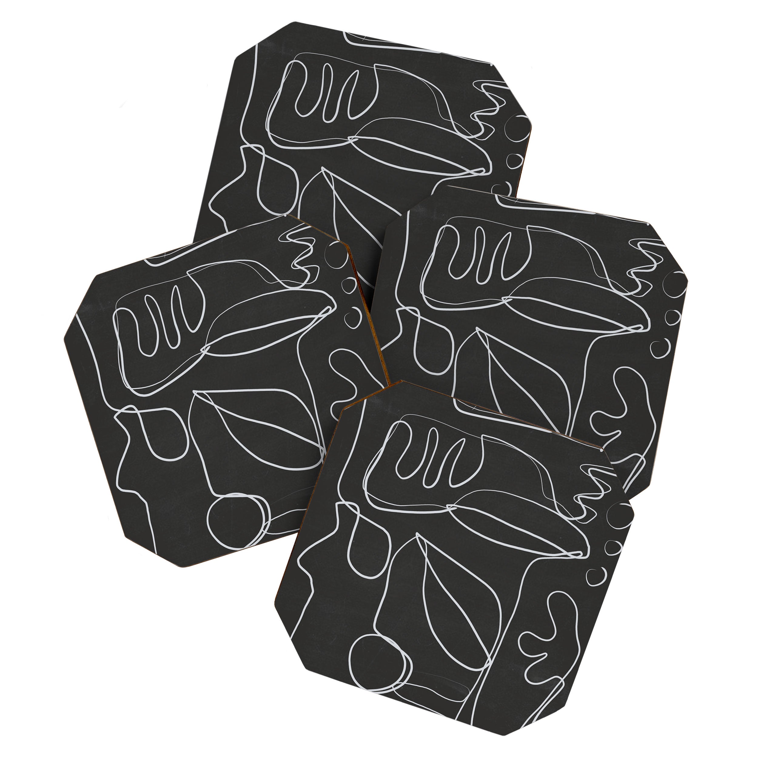 Abstract line art 10/2 Coaster Gallery Image 1