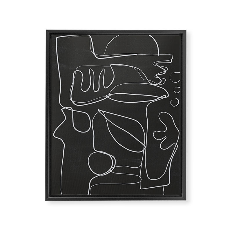 Abstract line art 10/2 Framed Canvas Print Gallery Image 6