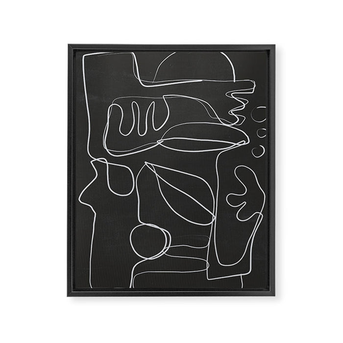Abstract line art 10/2 Framed Canvas Print Gallery Image 1