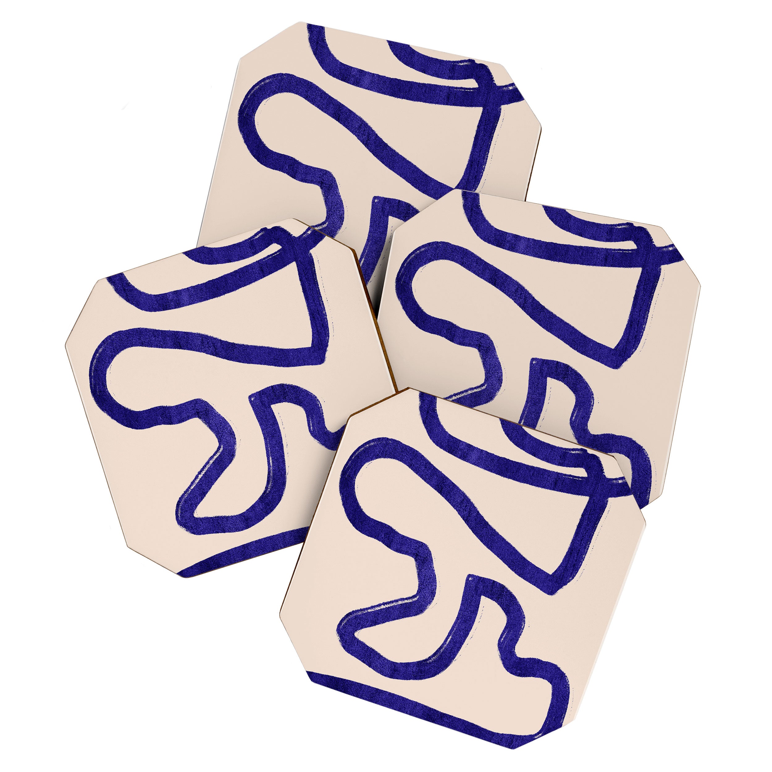 Abstract line art 104 Coaster Gallery Image 1