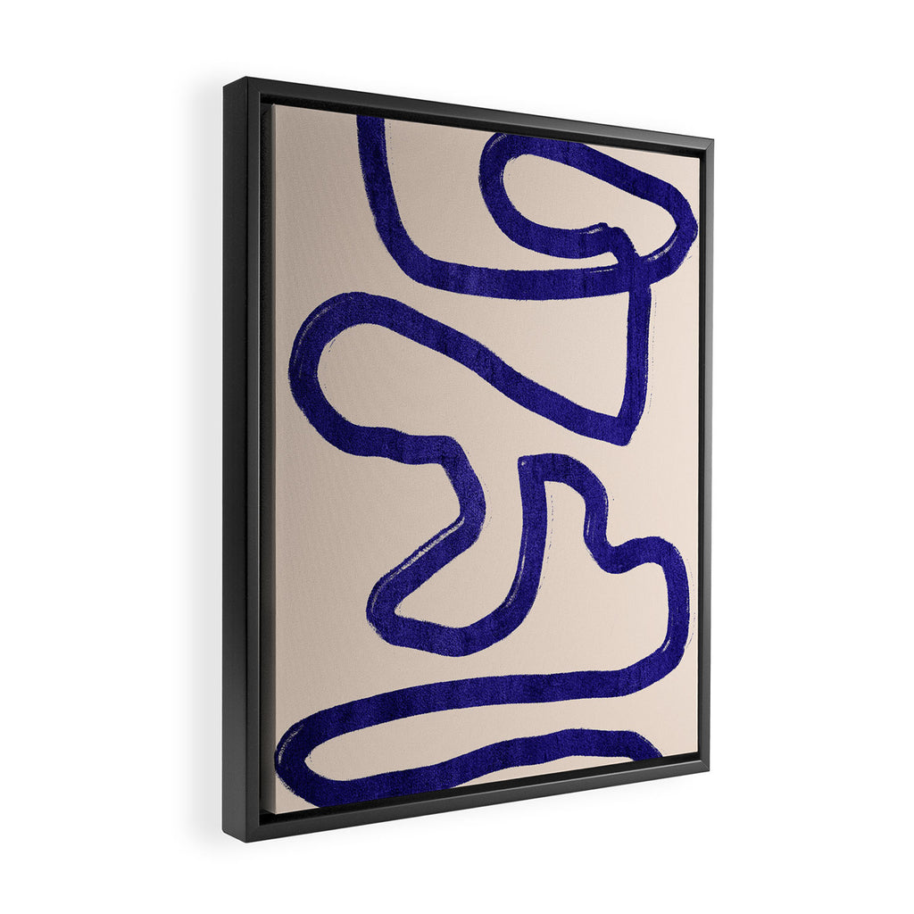 Abstract line art 104 Framed Canvas Print Gallery Image 2