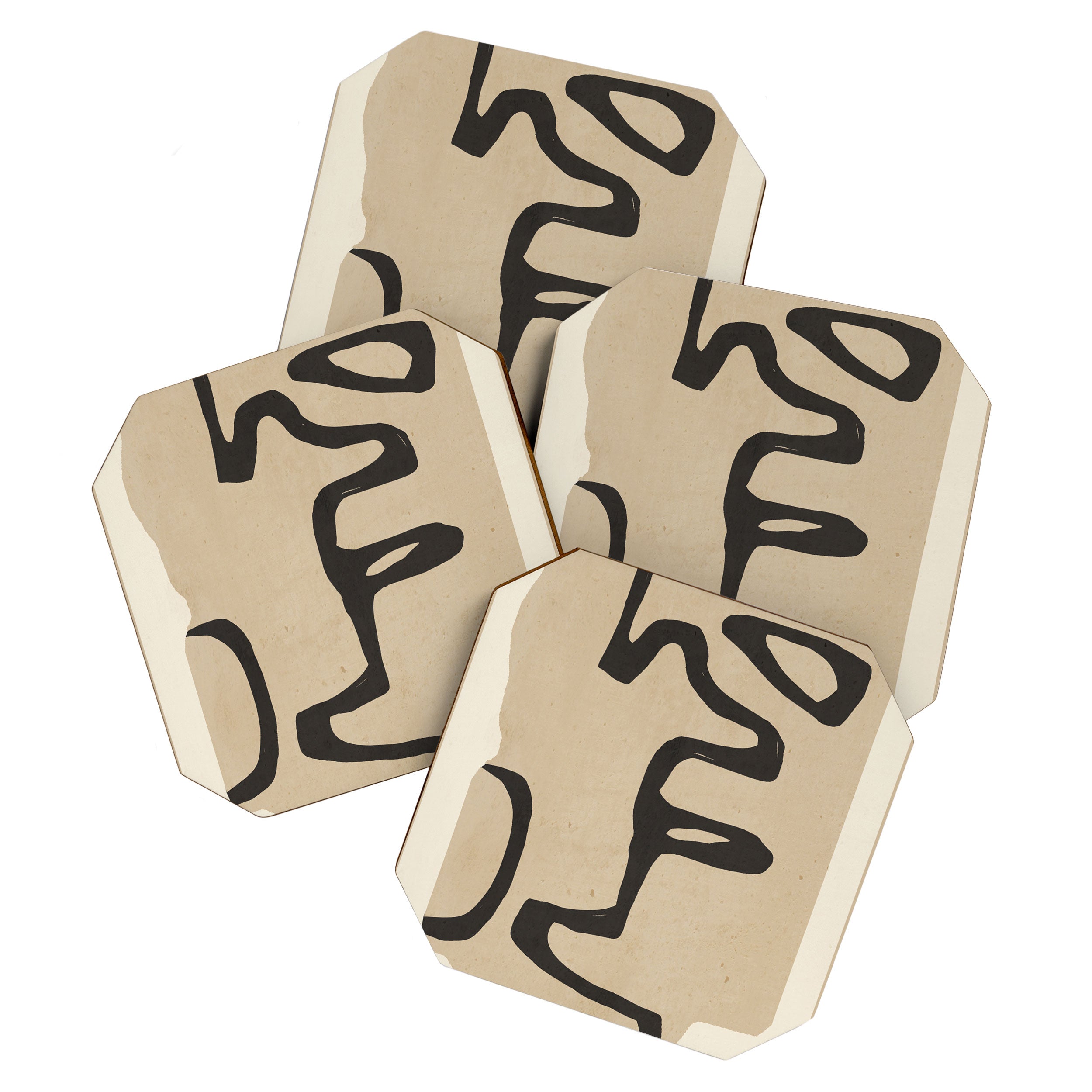 Abstract line art 118 Coaster Gallery Image 1