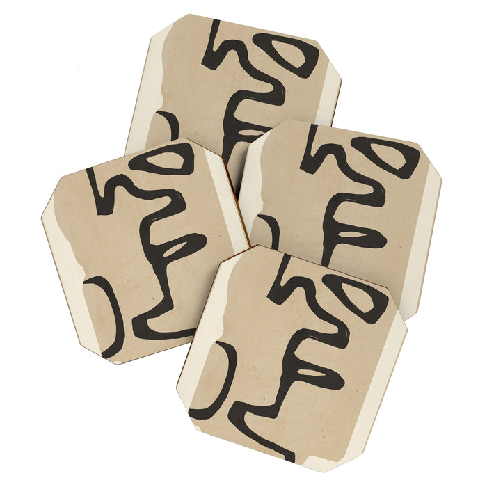 Abstract line art 118 Coaster Gallery Image 1