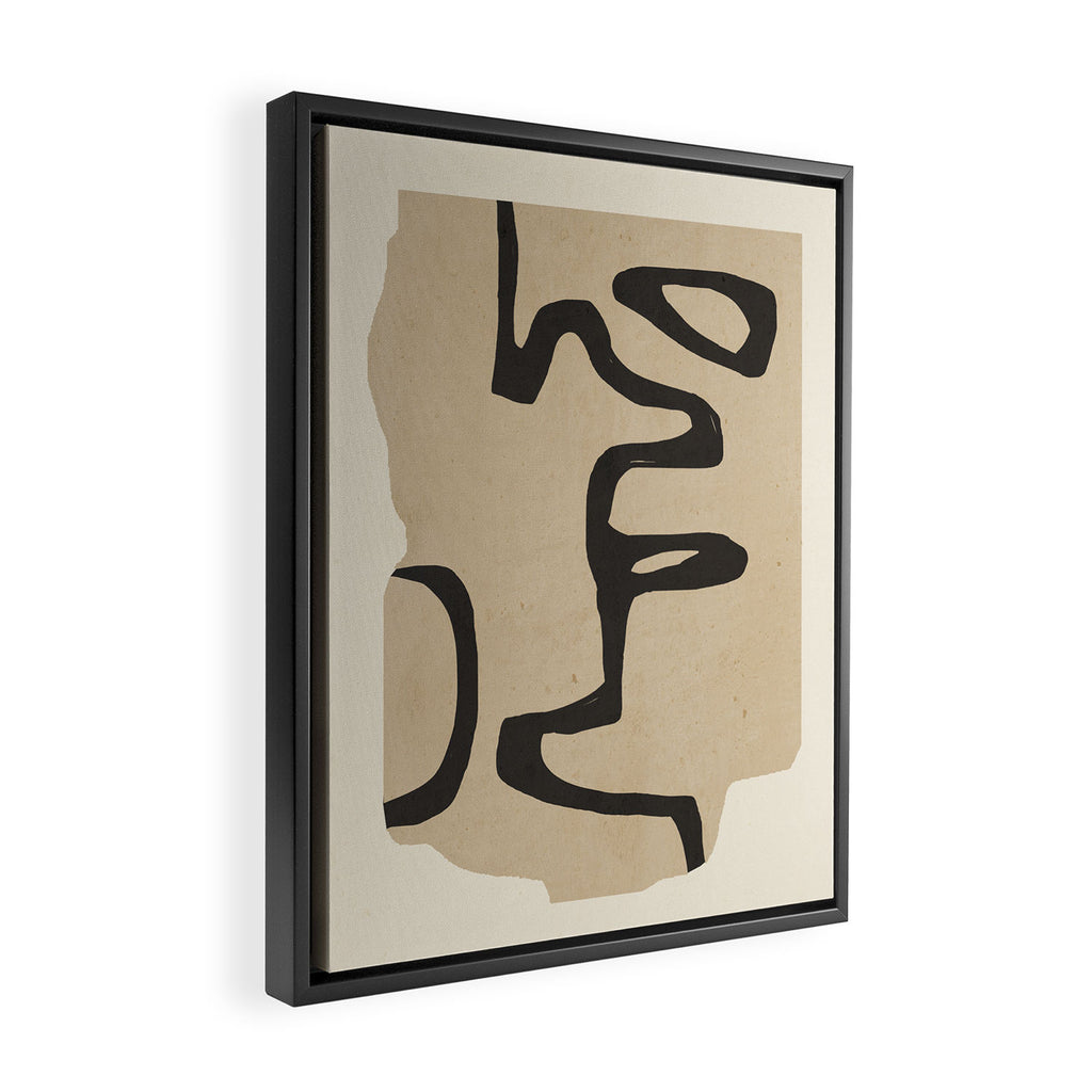 Abstract line art 118 Framed Canvas Print Gallery Image 2
