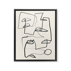 Abstract line art 12 Framed Canvas Print Gallery Image 6