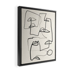 Abstract line art 12 Framed Canvas Print Gallery Image 2