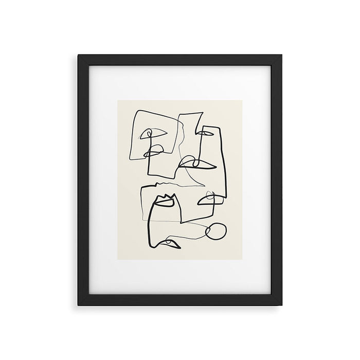 Abstract line art 12 Framed Art Print Gallery Image 1