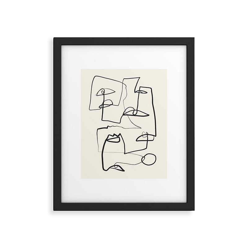 Abstract line art 12 Framed Art Print Gallery Image 5