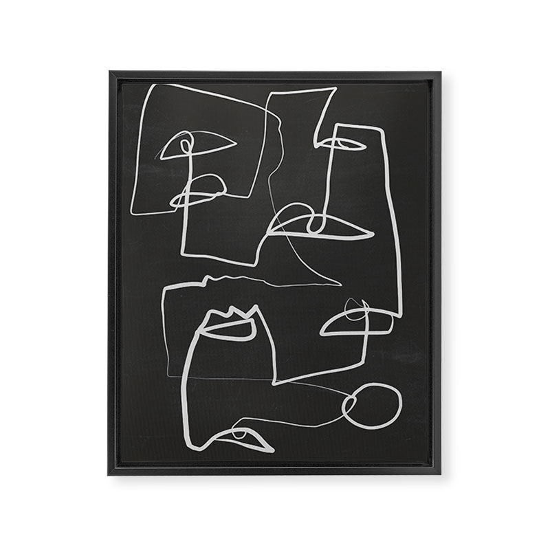 Abstract line art 12-2 Framed Canvas Print Gallery Image 6