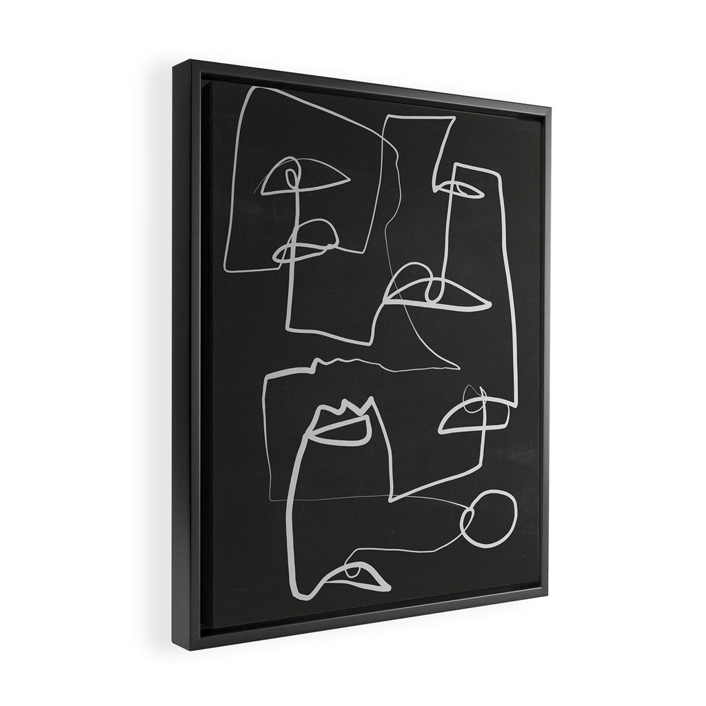 Abstract line art 12-2 Framed Canvas Print Gallery Image 2