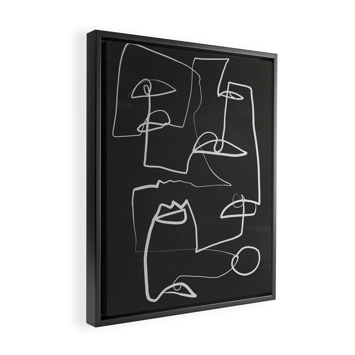 Abstract line art 12-2 Framed Canvas Print Gallery Image 2