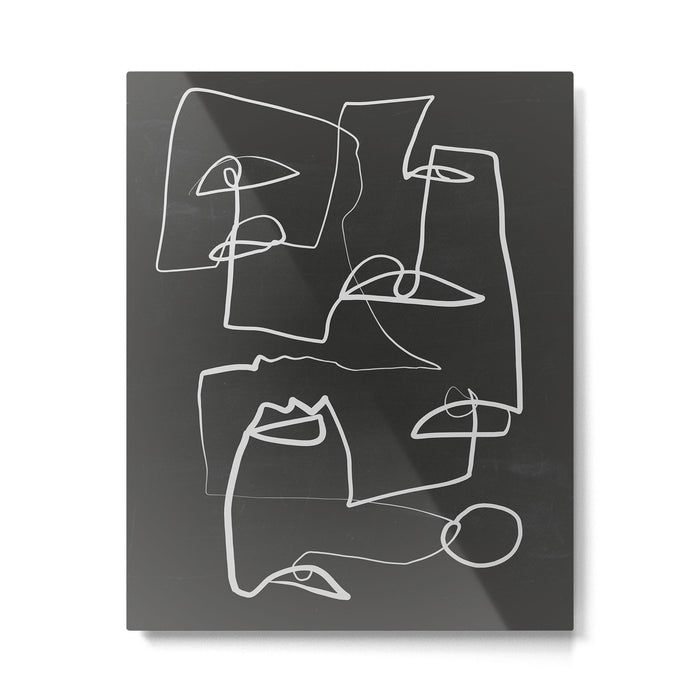 Abstract line art 12-2 Metal Print Gallery Image 1