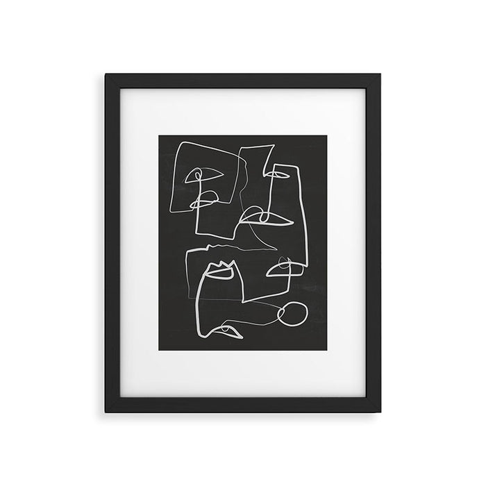 Abstract line art 12-2 Framed Art Print Gallery Image 1