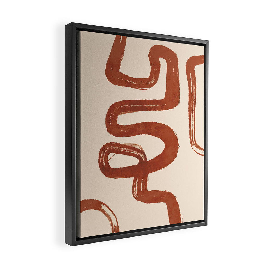 Abstract line art 128 Framed Canvas Print Gallery Image 2